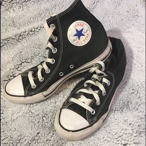 Size 7.5 Black Converse High Tops